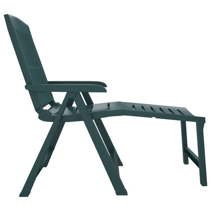 vidaXL Sun Lounger Patio Furniture Folding Outdoor Chaise Lounge Chair Plastic-4