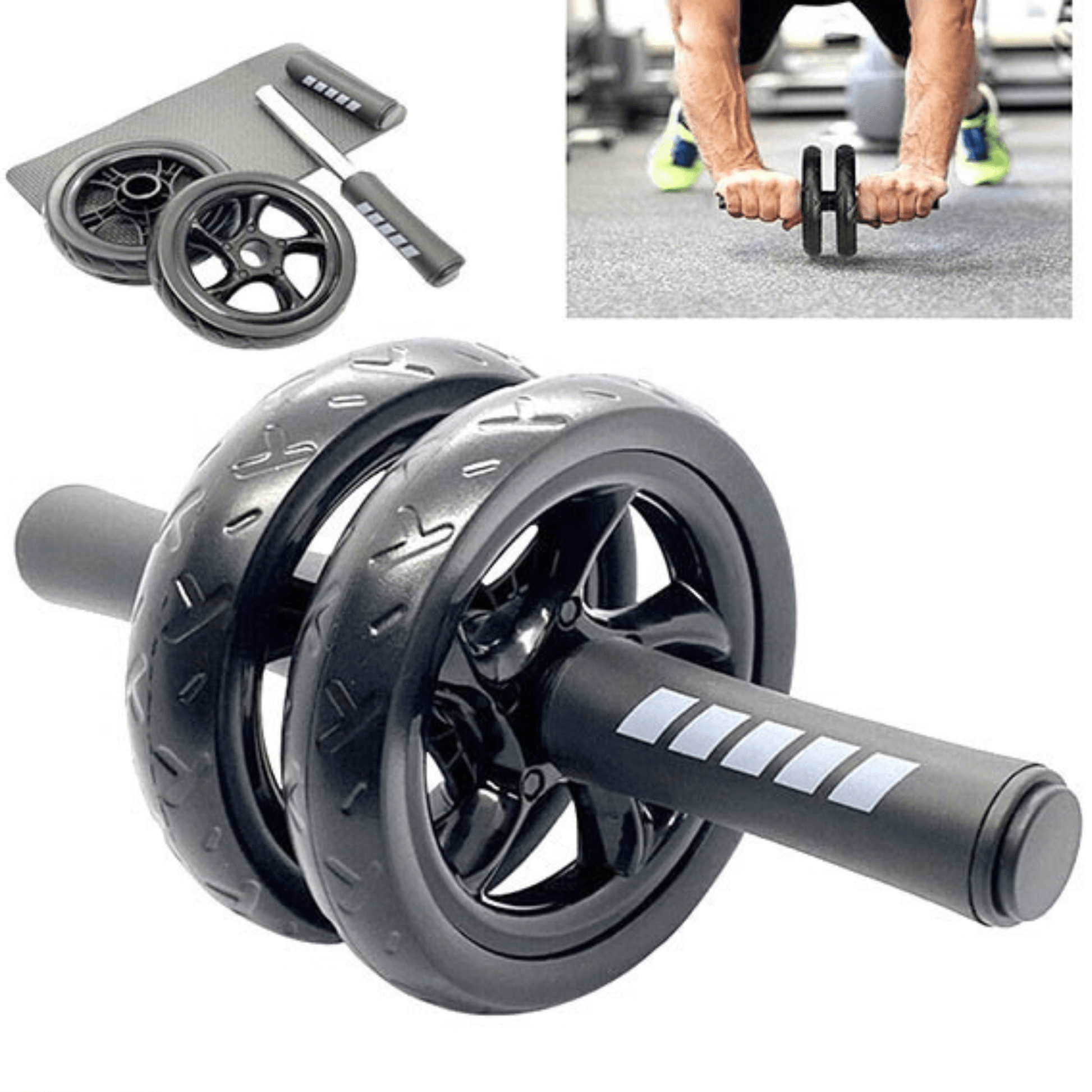JupiterGear Ab Roller Wheel with Kneeling Pad for Abdominal and Core Strength Training for Men and Women-1