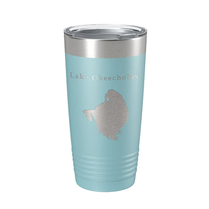 Lake Okeechobee Map Tumbler Travel Mug Insulated Laser Engraved Coffee Cup Florida 20 oz-13