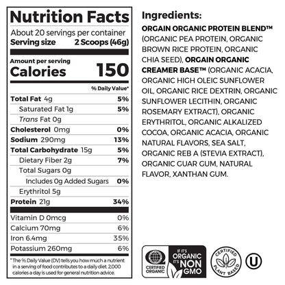Orgain Creamy Chocolate Fudge (2.05 LB)-7